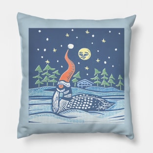 Christmas Loon Pillow