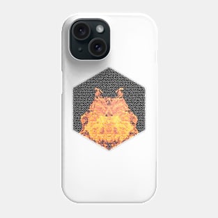 Fire hexagon abstract - Fire sign - The Five Elements Abstract  Symbol Phone Case