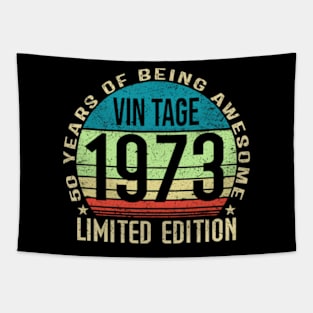 Vintage 1973 Limited Edition 50 Years Of Being Awesome Tapestry