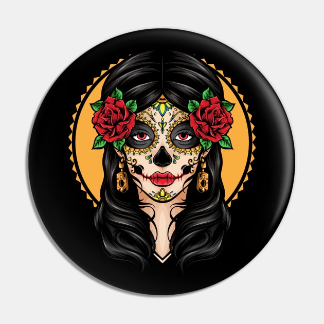 Mexican Girl Pin by TambuStore