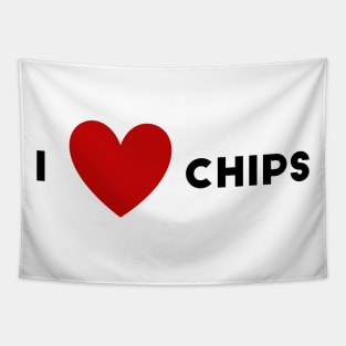 I Heart Chips Tapestry