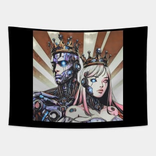 Cyborg King + Queen Tapestry