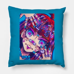 Harajuku style anime girl Pillow