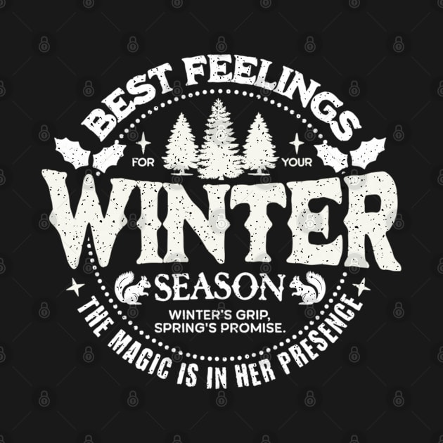 "Winter Whispers" - Cozy Seasonal Sentiment Design by WEARWORLD