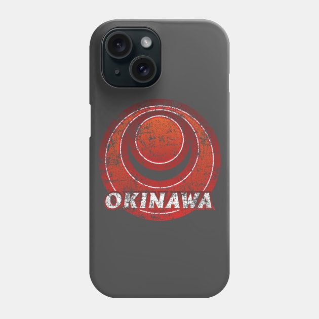 Okinawa Prefecture Japanese Symbol Distressed Phone Case by PsychicCat