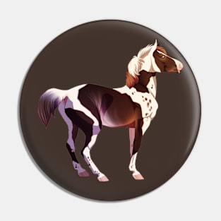 Tobiano Horse Pin