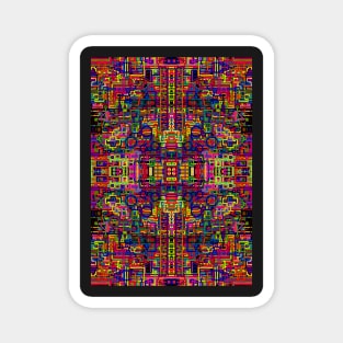 Psychedelic Abstract colourful work 256 Magnet
