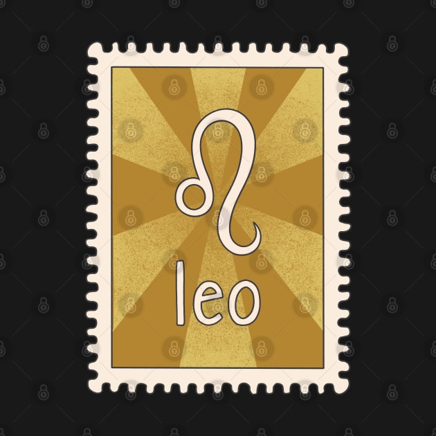 Leo Zodiac Sign Stamp by SRSigs