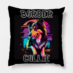 Graffiti Style - Cool Border Collie 2 Pillow