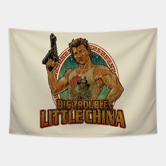 BIG TROUBLE IN LITTLE CHINA RETROOO Tapestry by garudabot77