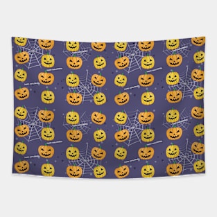 Halloween Pumpkin Pattern Tapestry