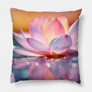 Lotus Flower Petal Nature Serene Calm Pillow