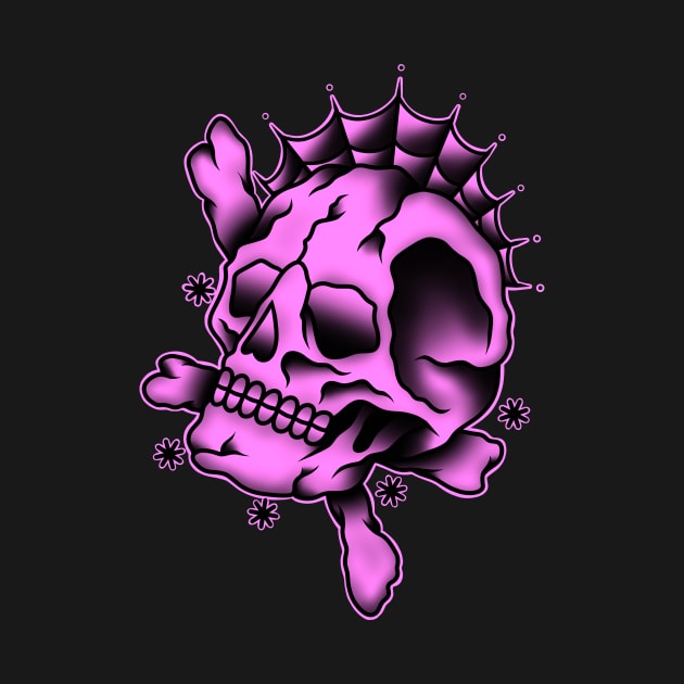 HomeSchoolTattoo PINK SKULL by HomeSchoolTattoo