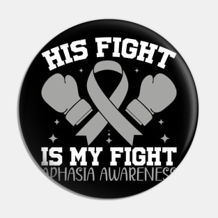 Aphasia Awareness His Fight is My Fight Pin