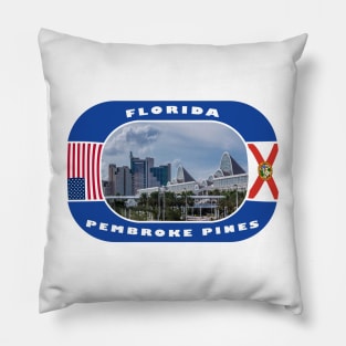 Florida, Pembroke Pines City, USA Pillow