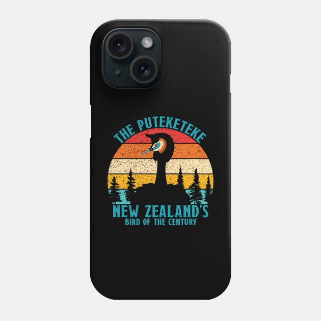 Funny Puteketeke New Zealand's Bird Of The Century Vintage Phone Case by rhazi mode plagget