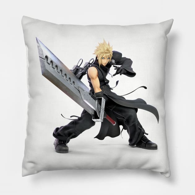 Cloud Strife Pillow by BlacIyc