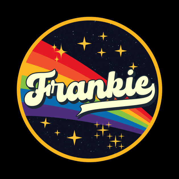 Frankie // Rainbow In Space Vintage Style by LMW Art