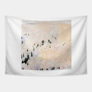 saint anton flat light 1996 Tapestry