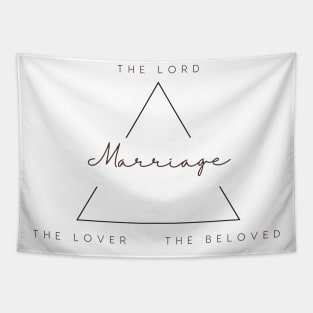 Marriage Triangle, the lord, the lovers, the beloved Tapestry