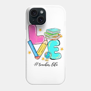 Teacher Love Life Unique Teacher Appreciation Hashtag Phone Case