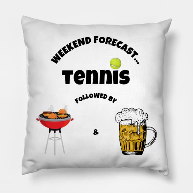 US Open: Weekend Forecast Tennis Followed by BBQ and Beer Pillow by TopTennisMerch