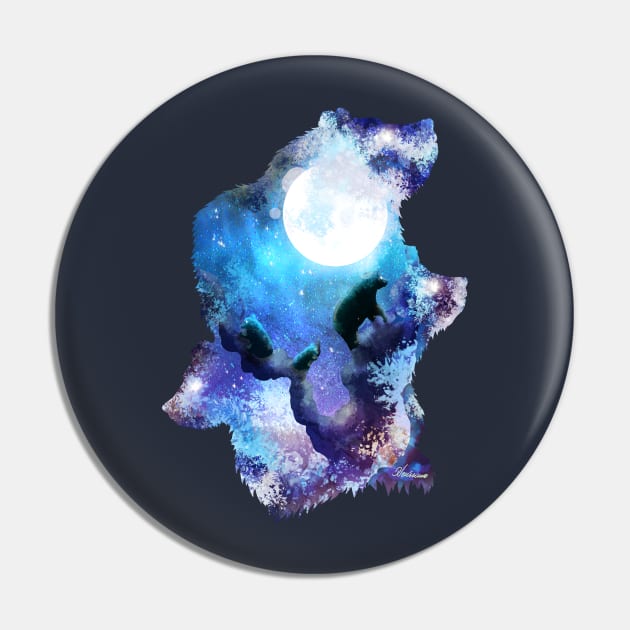 Moon Bears Pin by DVerissimo