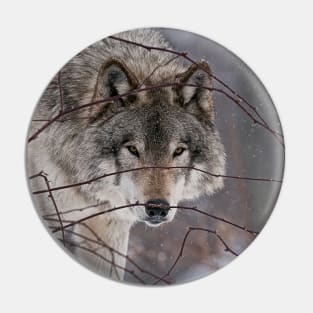 Gray Wolf Pin