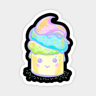 Kawaii Ice Cream Cupcake Magnet