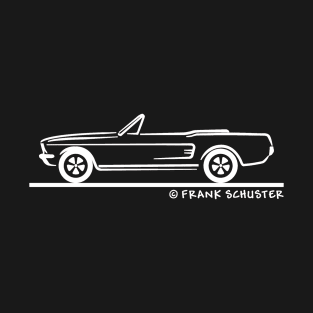 1967 Mustang Convertible White T-Shirt