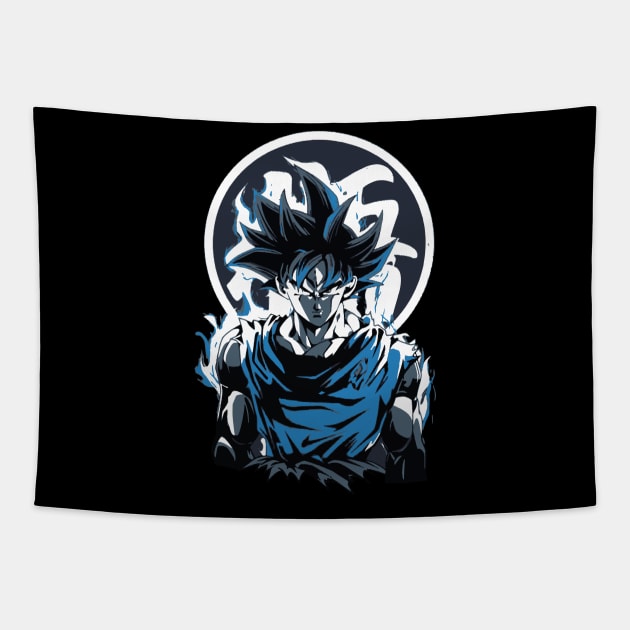 Blue DBZ hero Tapestry by el dorado