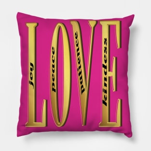 LOVE-Fruits of God's Spirit Christain Faith Pillow