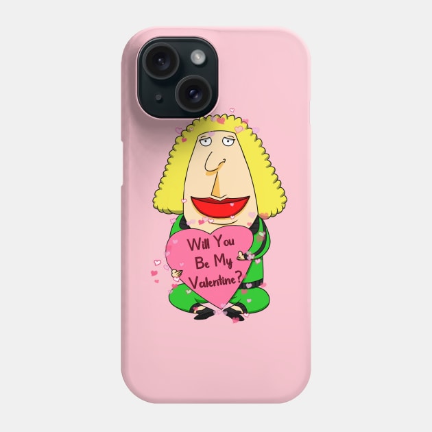 Be My Valentine Phone Case by Active Jane