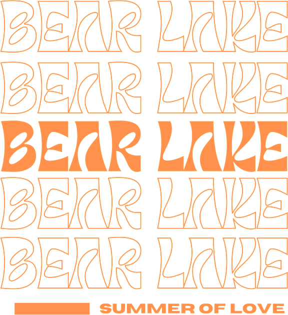 Bear Lake Utah Summer of Love Retro Vibe Kids T-Shirt by MalibuSun