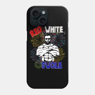 Red, White, and Swole Lincoln 4th Of July Merica Phone Case