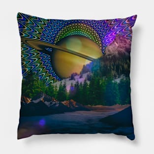 Unique View of Saturn Pillow