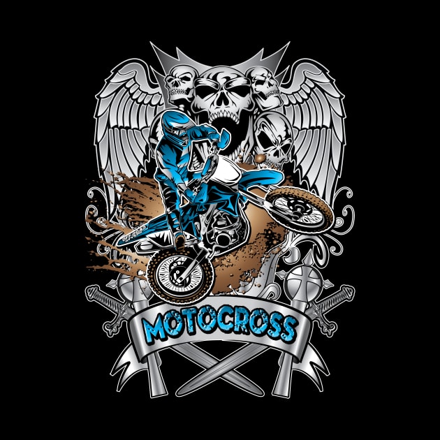 Motocross Skull Rider by OffRoadStyles