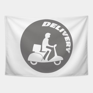 Delivery Silhouette Tapestry