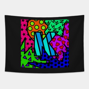 Alphabet Series - Letter K - Bright and Bold Initial Letters Tapestry