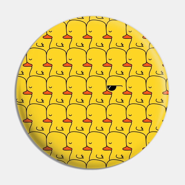 That Cool Duck Pattern Pin by cartoonbeing