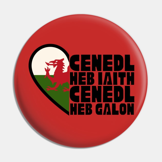 Cenedl Heb Iaith Cenedl Heb Galon Pin by Teessential