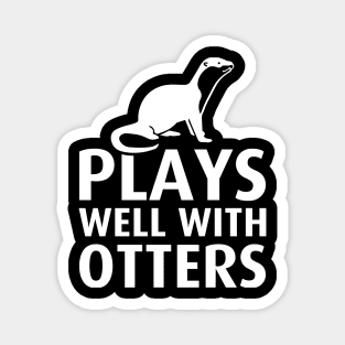 Play with otter Magnet