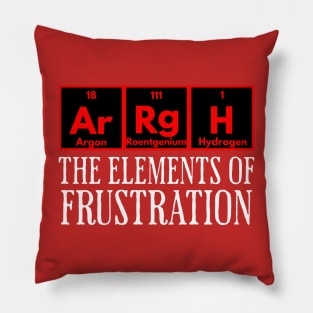 ArRgH: The Elements of Frustration Pillow