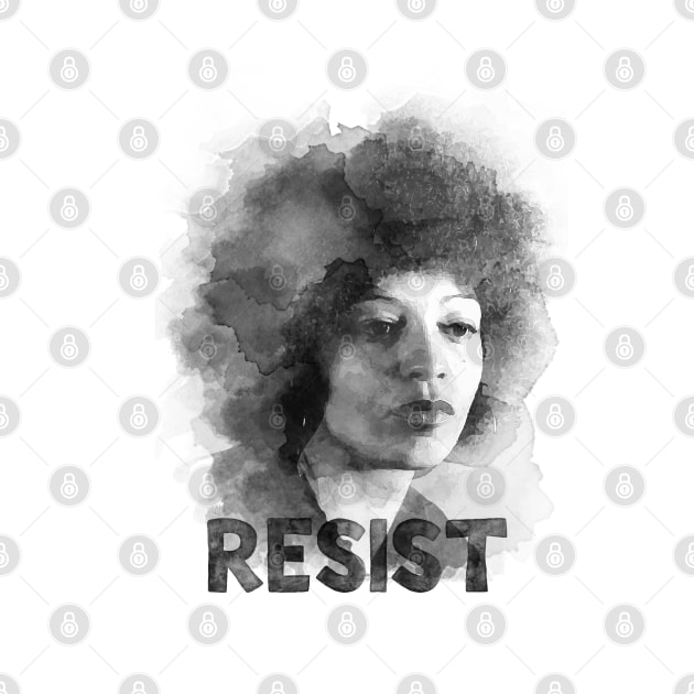 Angela Davis Resist by schmuck.court