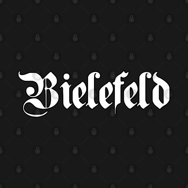 Bielefeld written with gothic font by Happy Citizen