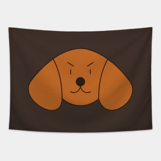 Optimistic Golden Retriever Dog Head Tapestry