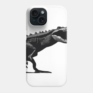 Alligator Shadow Silhouette Anime Style Collection No. 98 Phone Case