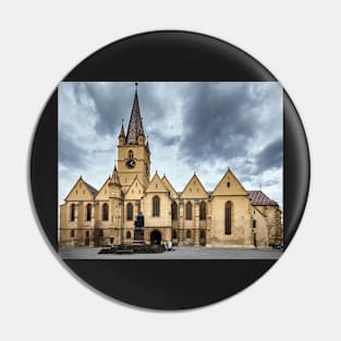 Medieval cathedral Pin