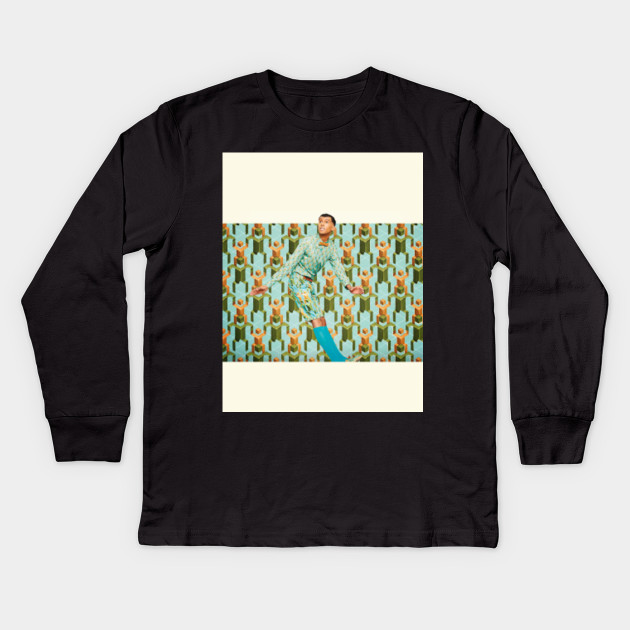 Papaoutai Stromae Kids Long Sleeve T Shirt Teepublic - stromae papaoutai shirt roblox