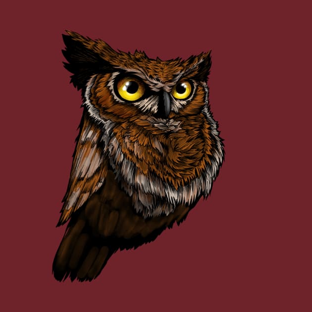 Owl lines art by TonyToon